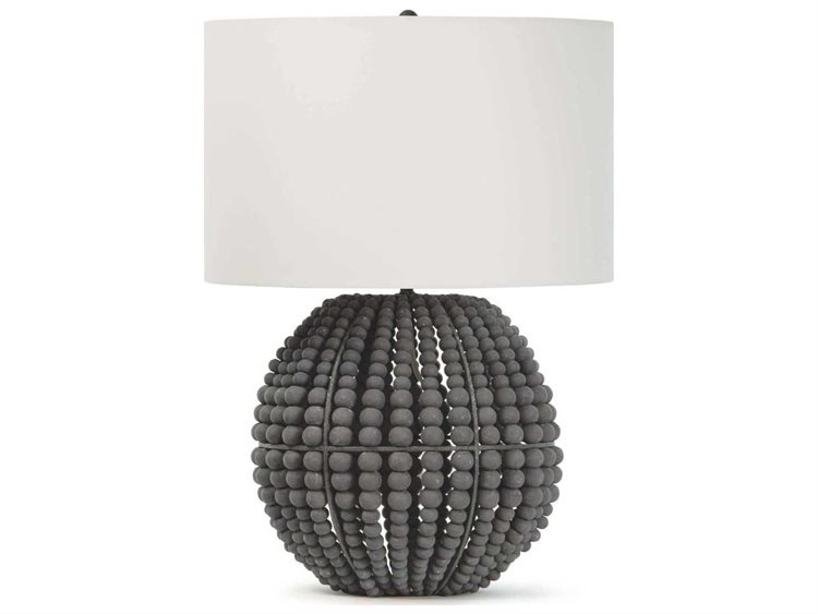 Photos - Floodlight / Street Light Regina Andrew Tropez Grey Linen Buffet Lamp 13-1349GRY