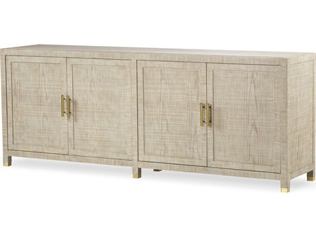 Sonder Living 89" Poplar Wood Natural Credenza Sideboard