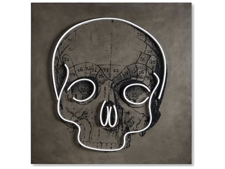 Sonder Living Accent LED Neon Skull