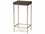 Sonder Distribution Mallory Linen Faux Shagreen with Satin Brass 12''W x 10''D Round End Table  RD0801195