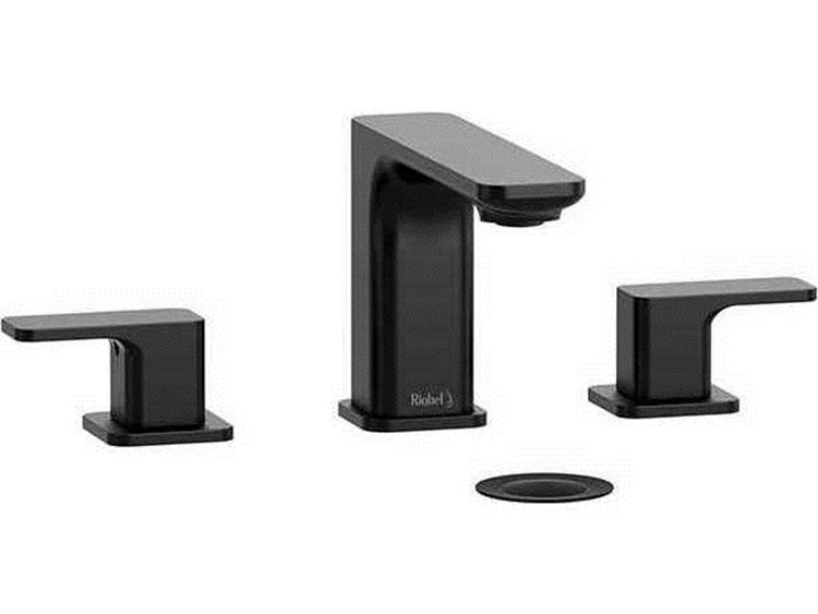 Riobel Equinox Black Widespread Lavatory Faucet RIOEQ08BK