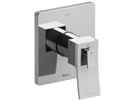 Riobel Zendo Chrome 1/2" Therm & Pressure Balance Trim with up to Three-Functions