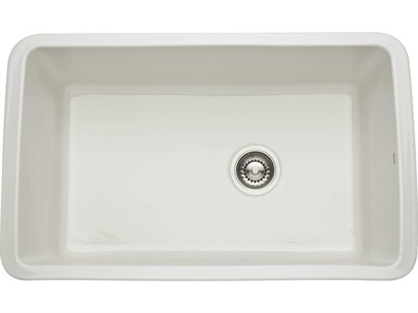 Rohl Fireclay Pergame 32" Rectangular Single Bowl Undermount Kitchen Sink