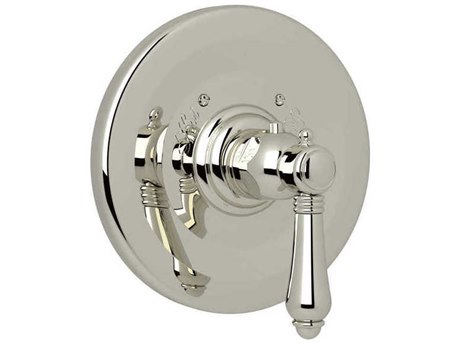 Rohl Polished Nickel 3/4 Thermostatic Trim without Volume Control with Lever Handle