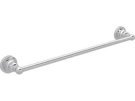Rohl Polished Chrome 24" Wall Mount Single Towel Bar
