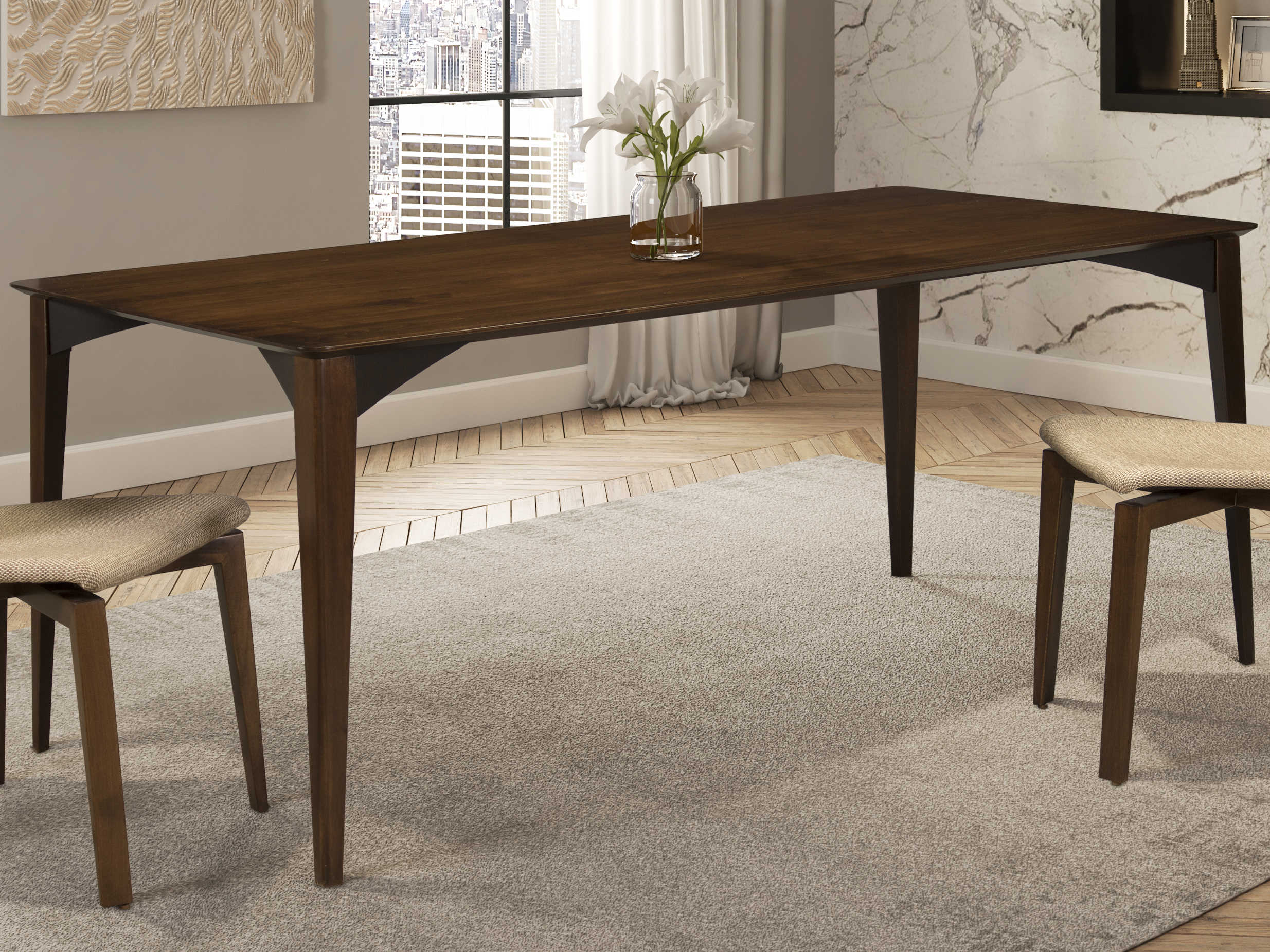 Saloom Furniture Skyline 72 Wide Rectangular Dining Table Saloom Furniture Skyline 72 Wide Rectangular Dining Table