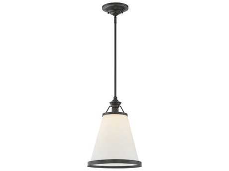 Savoy House Ashmont 1-Light Classic Bronze Glass Pendant