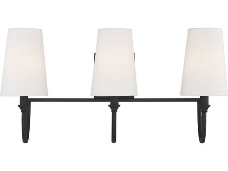 Savoy House Cameron 3-Light Matte Black Vanity Light