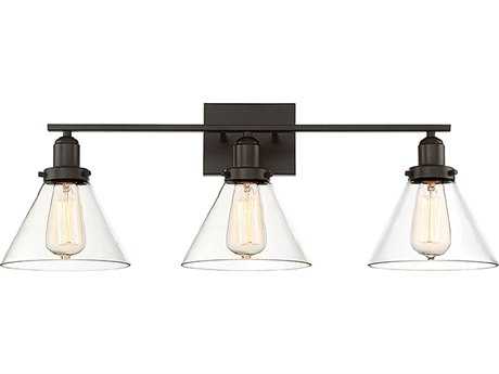 Savoy House Drake 3-Light English Bronze Glass Vanity Light