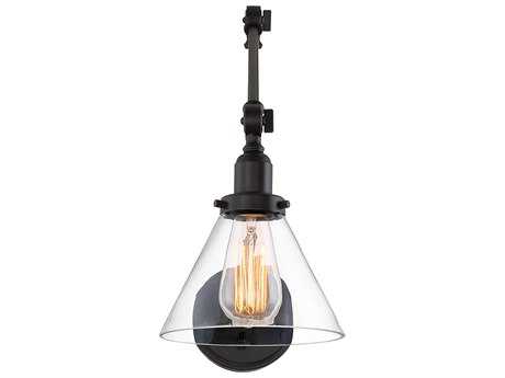 Savoy House Drake 1-Light English Bronze Glass Wall Sconce