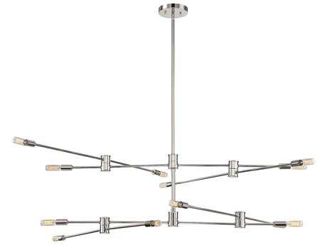 Savoy House Lyrique 12-Light Polished Nickel Pendant