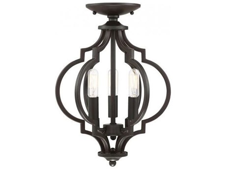 Savoy House Meridian 3-Light Oil Rubbed Bronze Mini Pendant