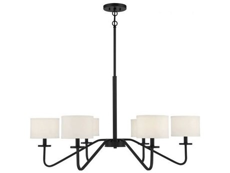 Savoy House Meridian 6-Light Matte Black Empire Chandelier