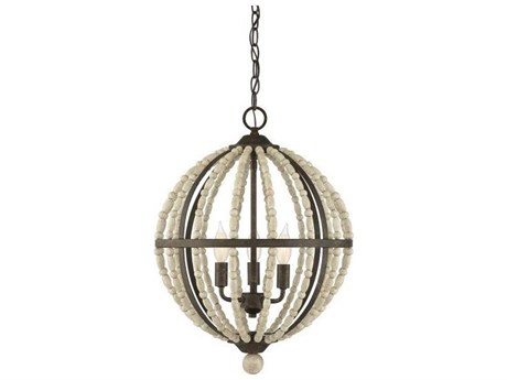 Savoy House Meridian 3-Light Avignon Brown Chandelier