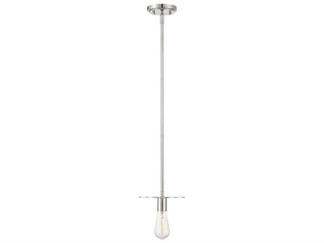 Savoy House Meridian 1-Light Polished Nickel Mini Pendant