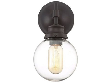 Savoy House Meridian 1-Light Oil Rubbed Bronze Glass Wall Sconce