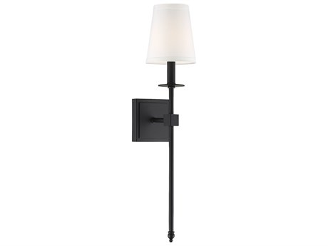 Savoy House Monroe 1-Light Matte Black Wall Sconce