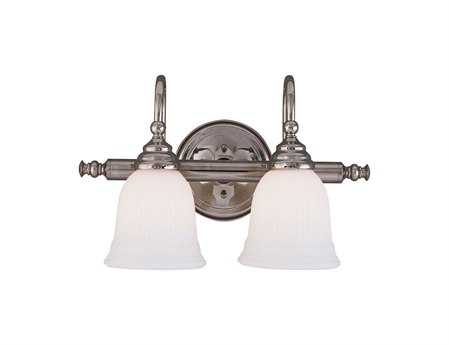 Savoy House Brunswick 2-Light Chrome Vanity Light