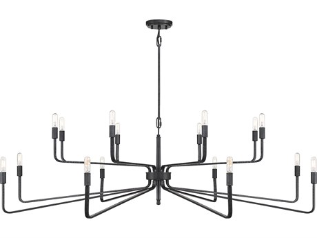 Savoy House Salem 16-Light Forged Iron Black Chandelier