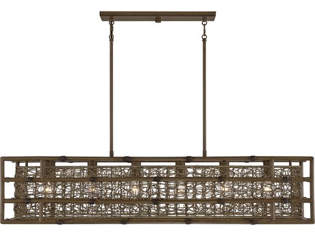 Savoy House Treviso 6-Light Grapevine Brown Island Pendant