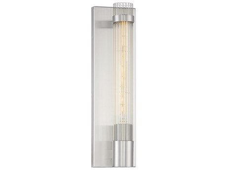 Savoy House Willmar 1-Light Satin Nickel Glass Wall Sconce
