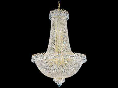 Schonbek Camelot 31-Light Gold Crystal Empire Chandelier