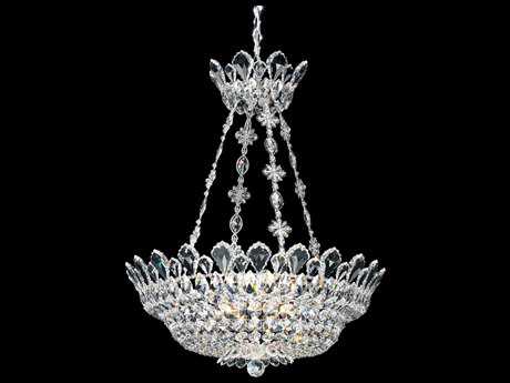 Schonbek Trilliane 12-Light Silver Crystal Bowl Pendant