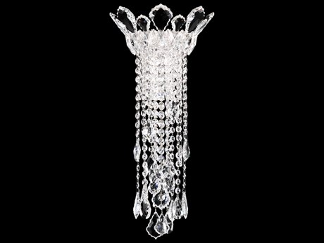 Schonbek Trilliane Strands 2-Light Stainless Steel Crystal Wall Sconce