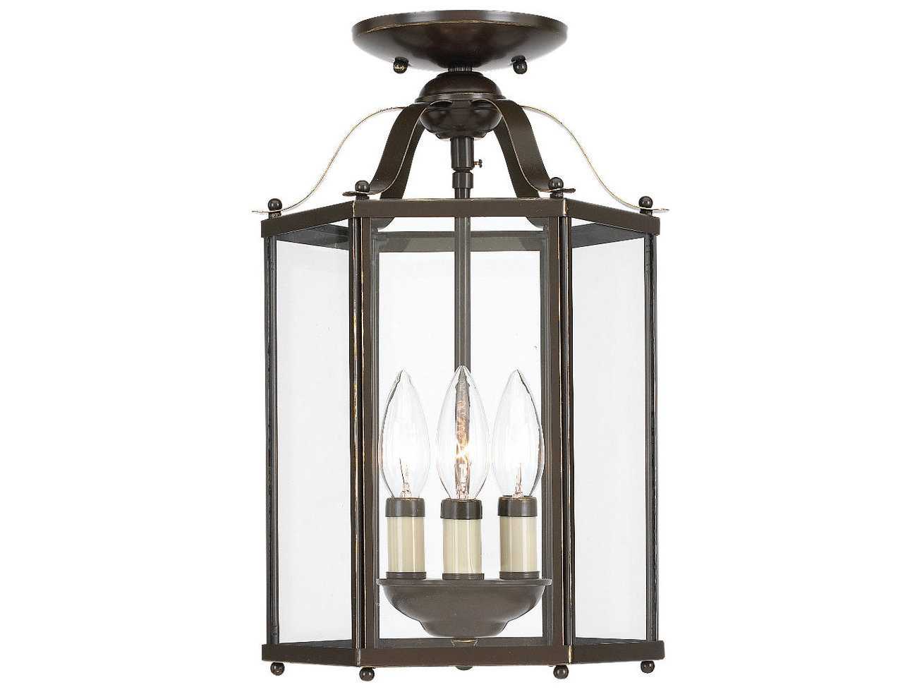 foyer semi flush mount lighting