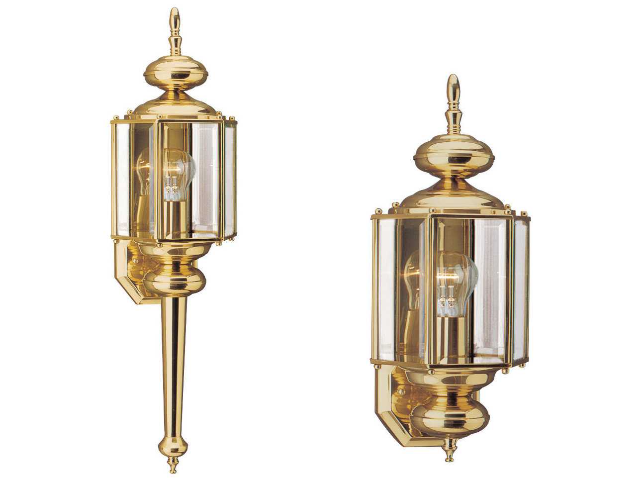 Sea Gull Lighting Classico Polished Brass Outdoor Wall Light 851002