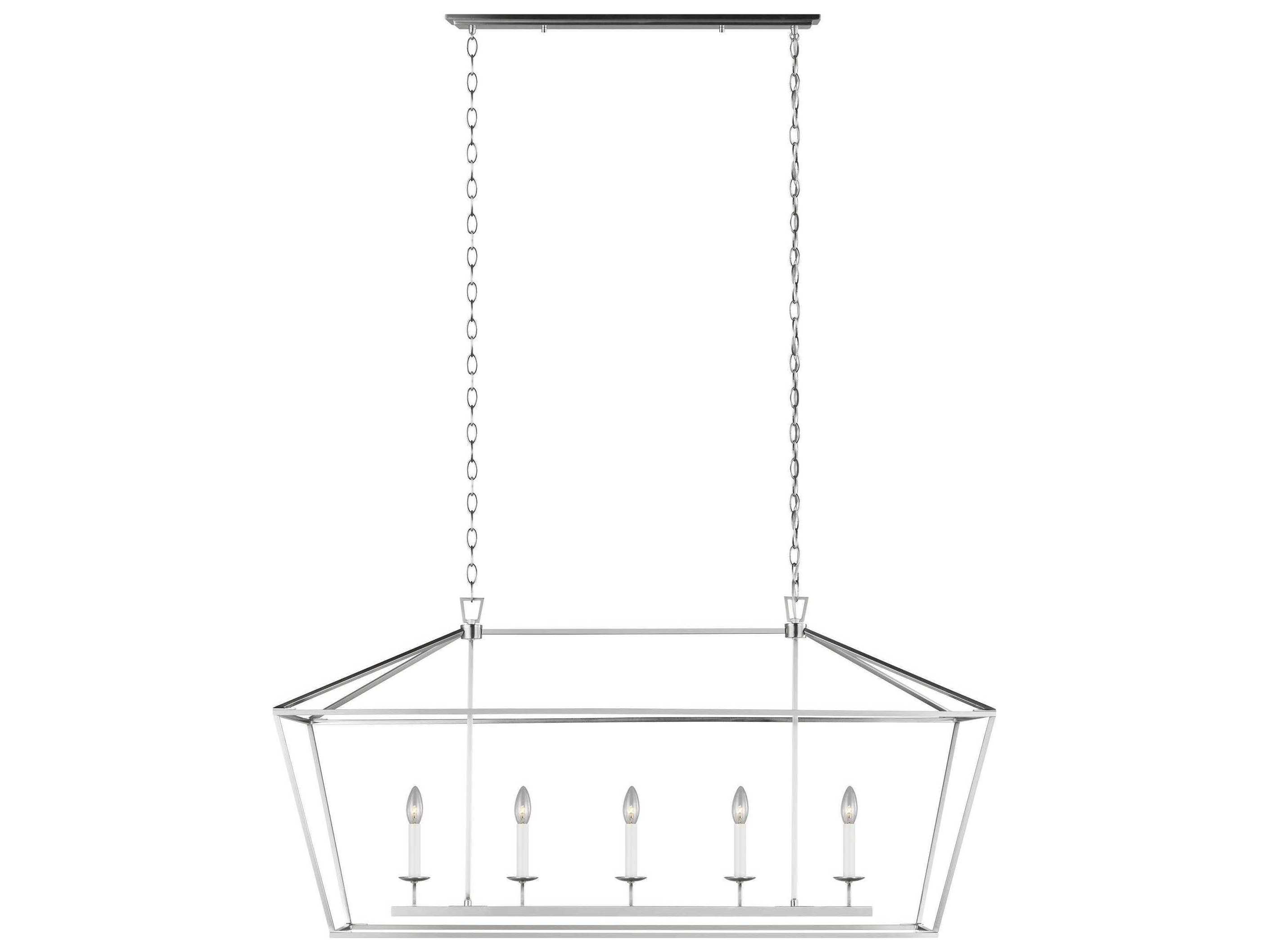 Sea Gull Lighting Dianna Brushed Nickel 5light 41'' Wide Island Light