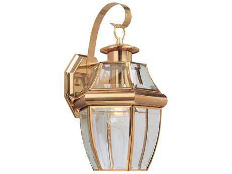 Sea Gull Lighting Lancaster Polished Brass Outdoor Wall Light Sgl806702 Sea Gull Lighting Lancaster Polished, Polished Brass Outdoor Hanging Light Fixtures