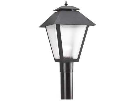 Sea Gull Lighting Black Outdoor Post