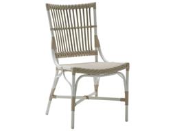 Sika Design Exterior Aluminum Dove White Piano Dining Side Chair