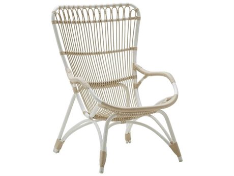 Sika Design Exterior Aluminum Dove White Monet Lounge Chair