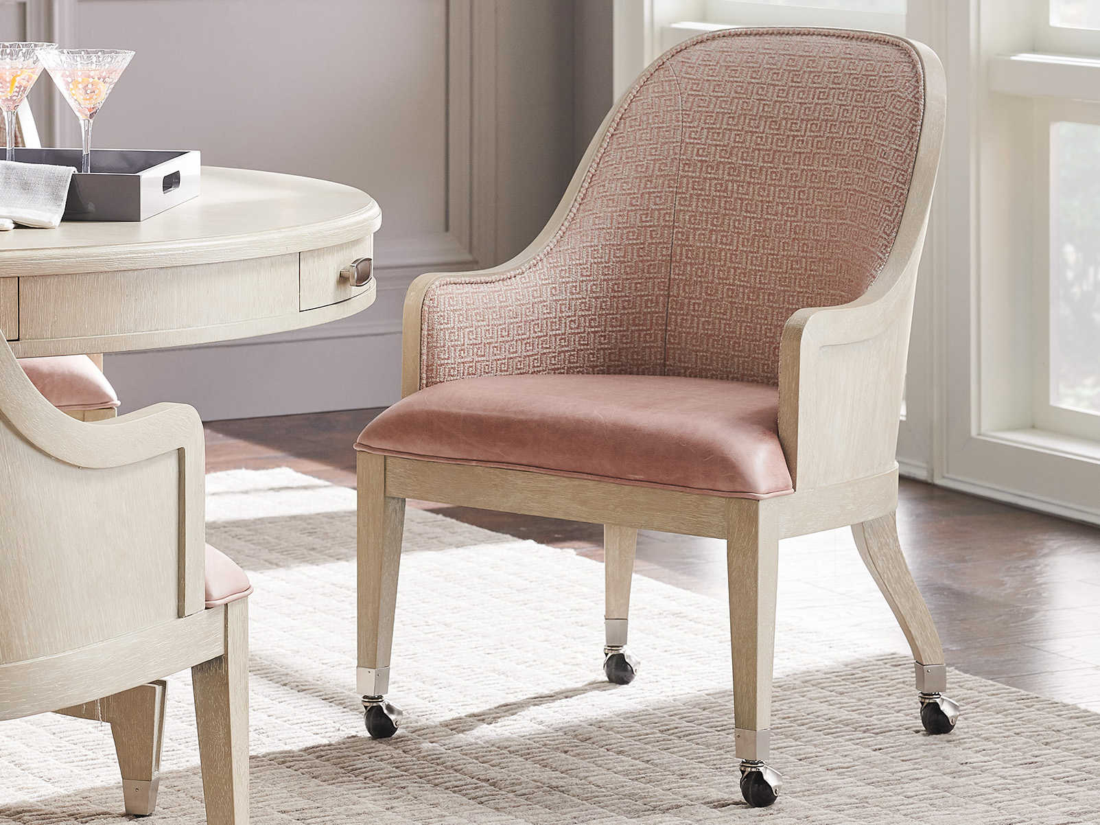 rolling handicap dining room chair