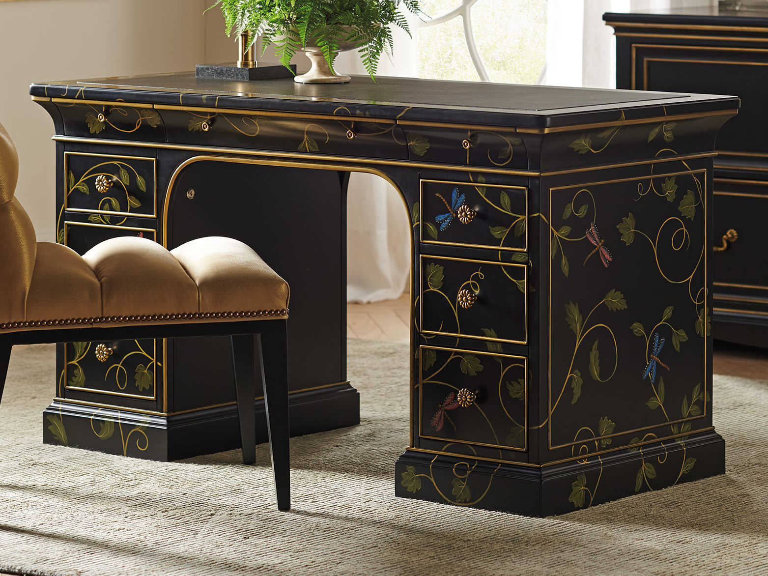 sligh pedestal desk