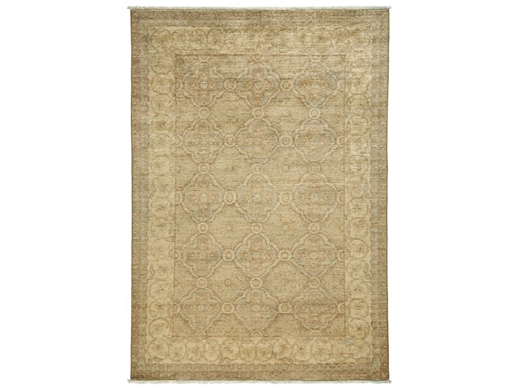 Solo Rugs Oushak Beige 4'10'' x 6'10'' Rectangular Area Rug SOLM179025