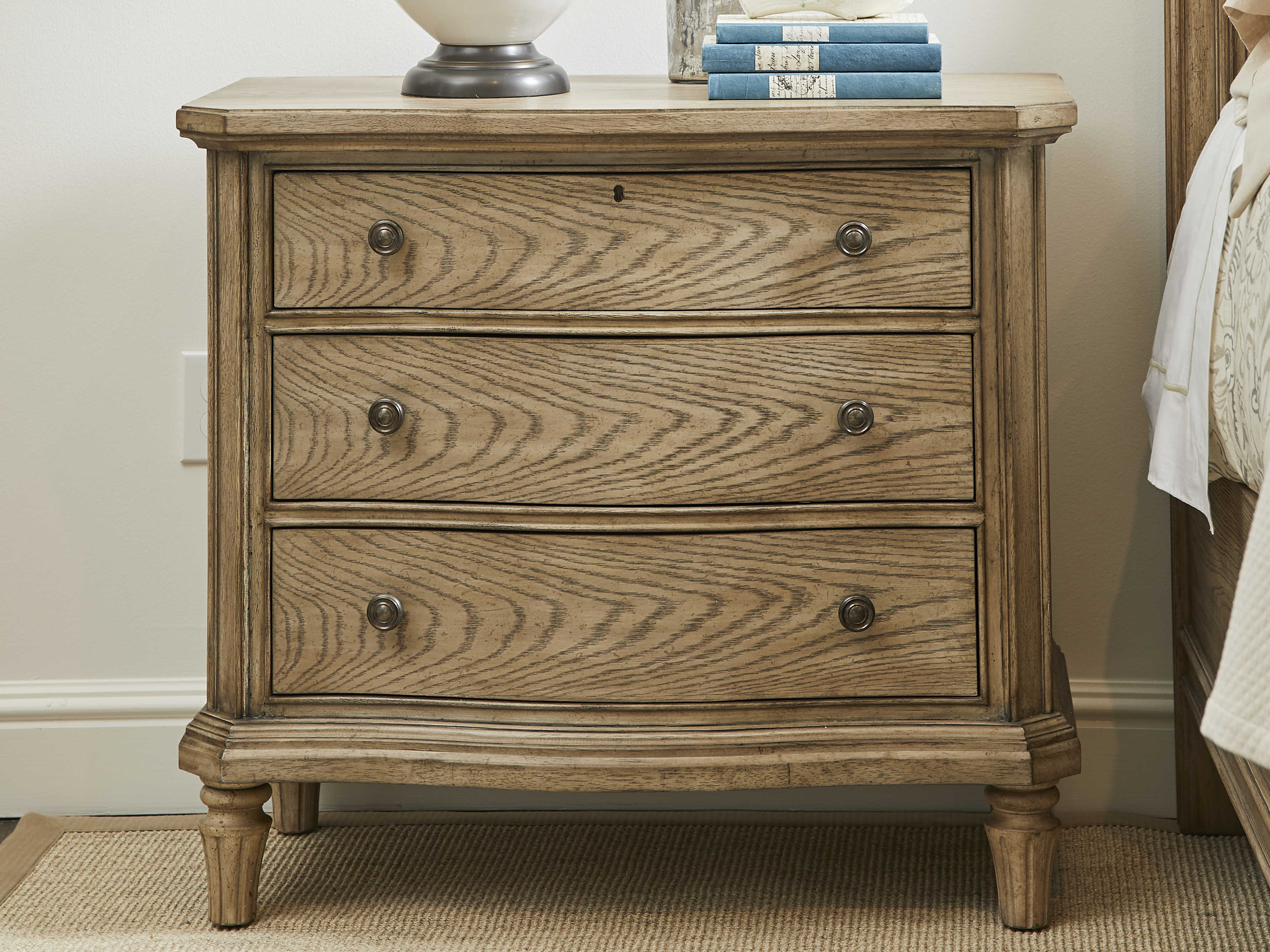 Stanley Furniture European Cottage 3 Drawers Nightstand 