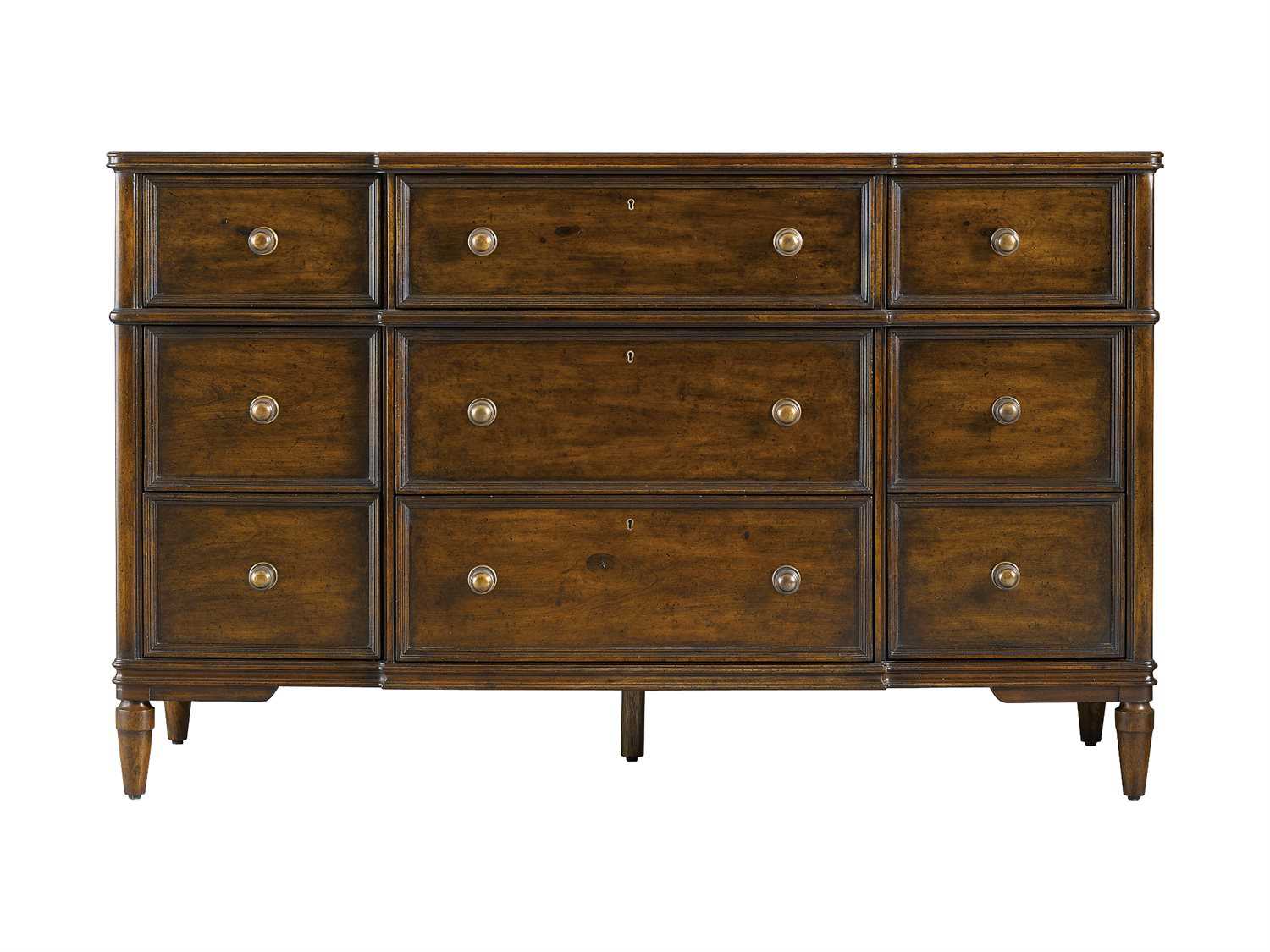 Stanley Furniture Vintage Bedroom Nine Drawers Triple Dresser