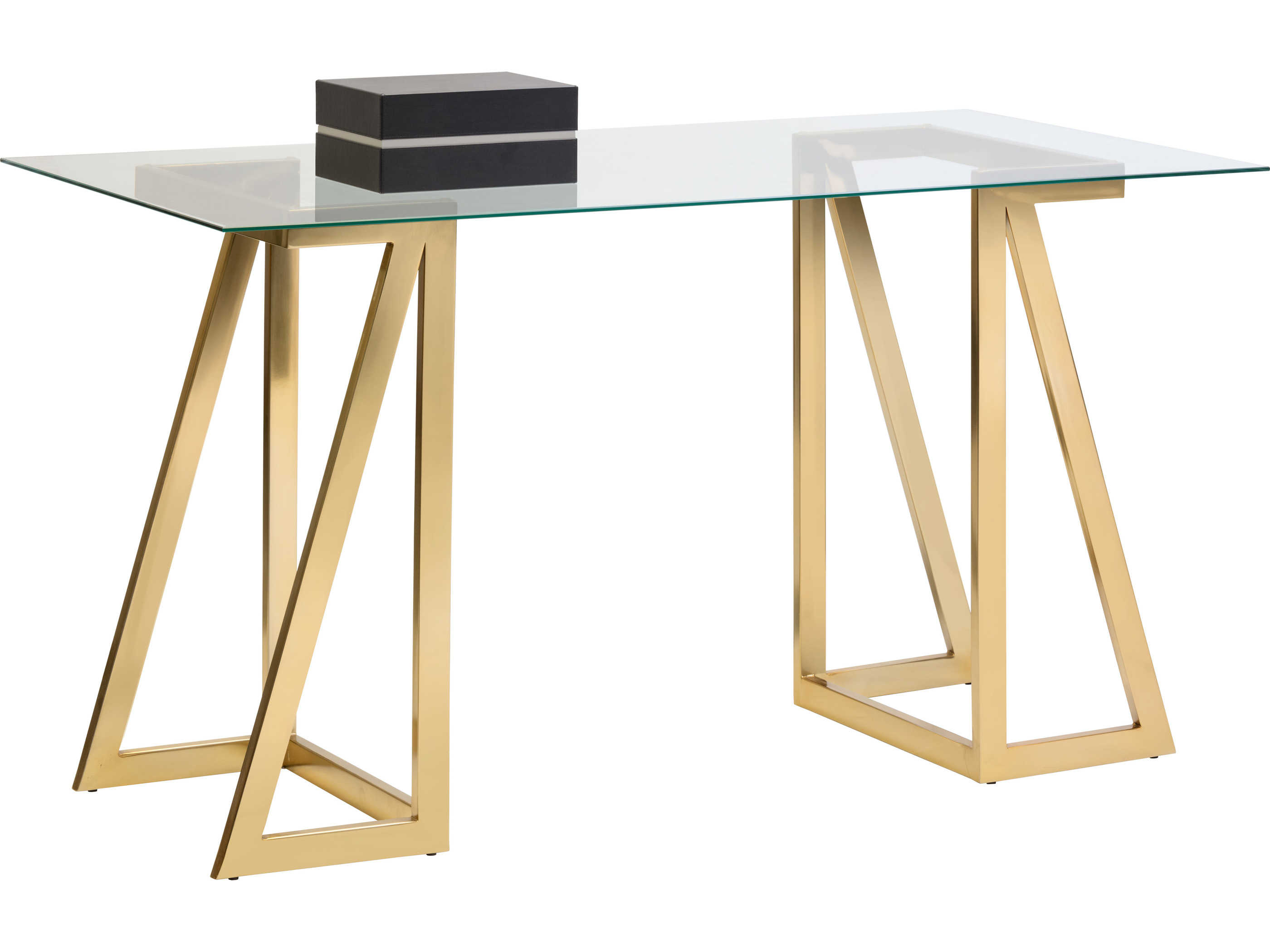 Sunpan Modern Home Gold Computer Desk SPN105606