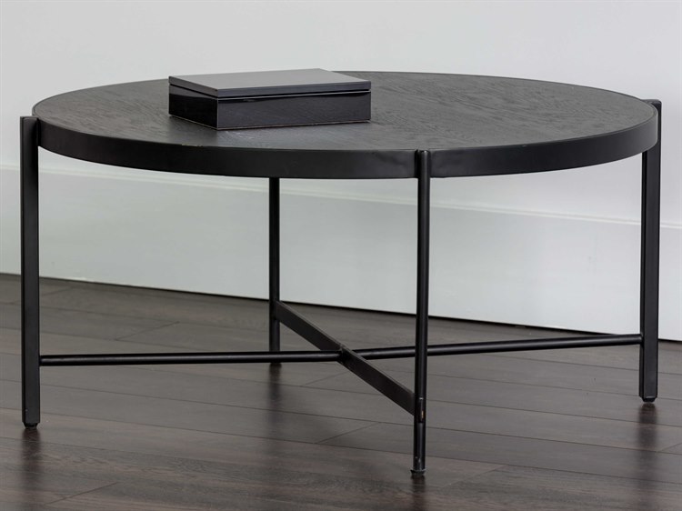 Sunpan Modern Home Mixt Matte Black 31 Wide Round Coffee Table Spn104132 - Simple Living Fontana Walnut Finish Coffee Table With Glass Top Sunpan Modern Home Mixt Matte Black 31 Wide Round Coffee Table Spn104132 - Simple Living Fontana Walnut Finish Coffee Table With Glass Top