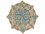 Surya Bonifate Ice Blue / Denim Navy Lime Saffron Cream Round Area Rug  SYBFT1027ROU
