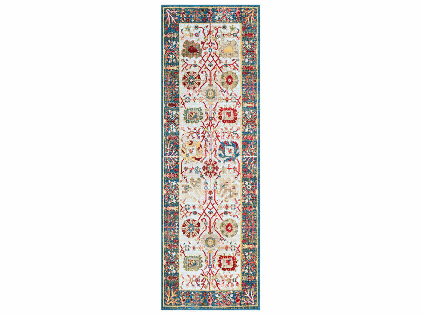 Surya Crafty Navy White Khaki Olive Burnt Orange Dark Red Bright Yellow Saffron Brown Runner Area Rug