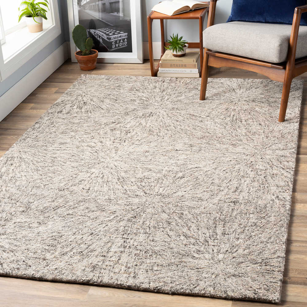 Surya Falcon Dark Brown Camel Cream Rectangular Area Rug