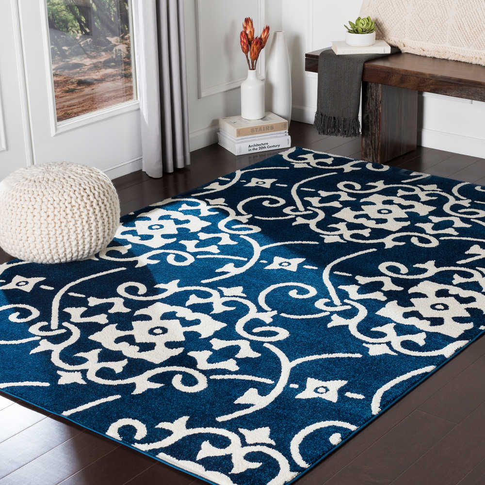 Surya Horizon Navy / Cream Rectangular Area Rug SYHRZ2306REC