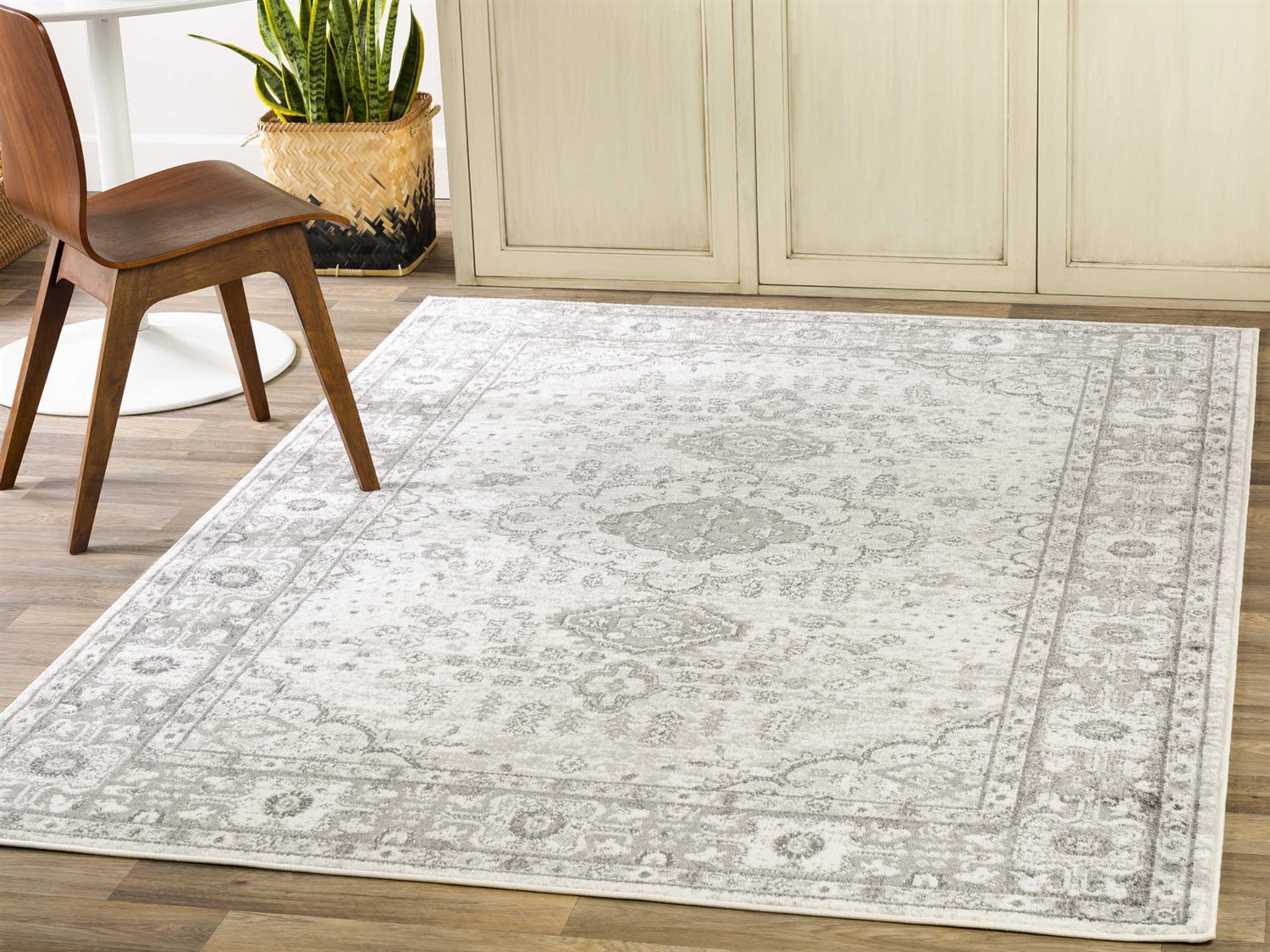 Surya Monte Carlo Light Gray / Charcoal Rectangular Area Rug SYMNC2330REC