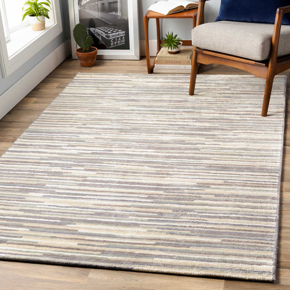 Surya Quartz Navy Medium Gray Cream Khaki Ice Blue Rectangular Area Rug Syqtz5035rec