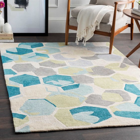 Surya Rivera Teal Cream Khaki Olive Um Gray Rectangular Area - Cream Gray And Teal Area Rugs Surya Rivera Teal Cream Khaki Olive Um Gray Rectangular Area - Cream Gray And Teal Area Rugs