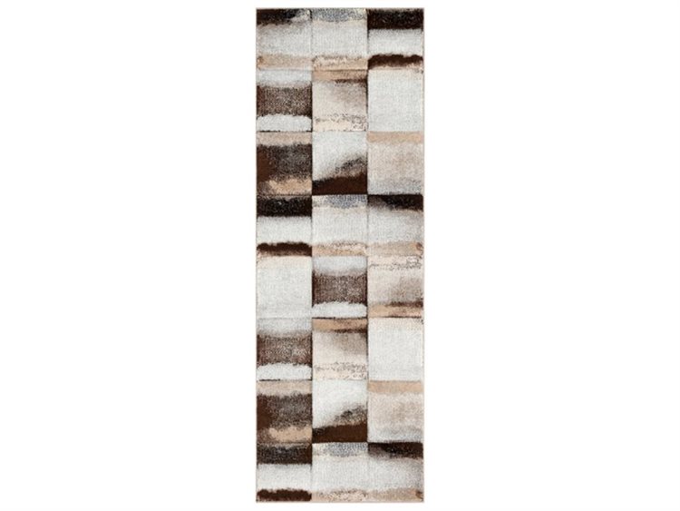 Surya Santa Monica Dark Brown Um Gray White Beige Black Runner Area Rug Sac 2312 Run - White And Brown Rug Surya Santa Monica Dark Brown Um Gray White Beige Black Runner Area Rug Sac 2312 Run - White And Brown Rug